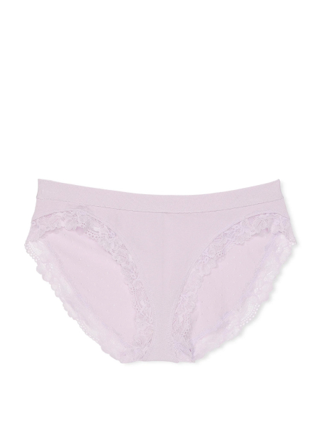 Трусики бикини Victoria's Secret с кружевом 1159850311 (Сиреневый L)