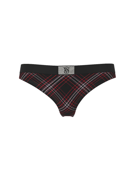 Трусики тонг Victoria's Secret со стразами 1159850784 (Черный M)