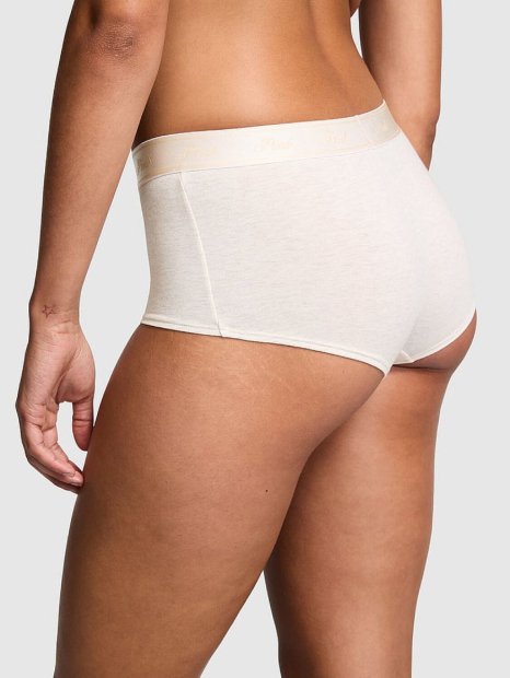 Жіночі трусики шортики Victoria's Secret Pink 1159852408 (Молочний L)