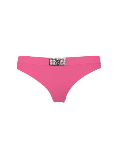 Трусики тонг Victoria's Secret с логотипом из страз 1159852809 (Розовый S)
