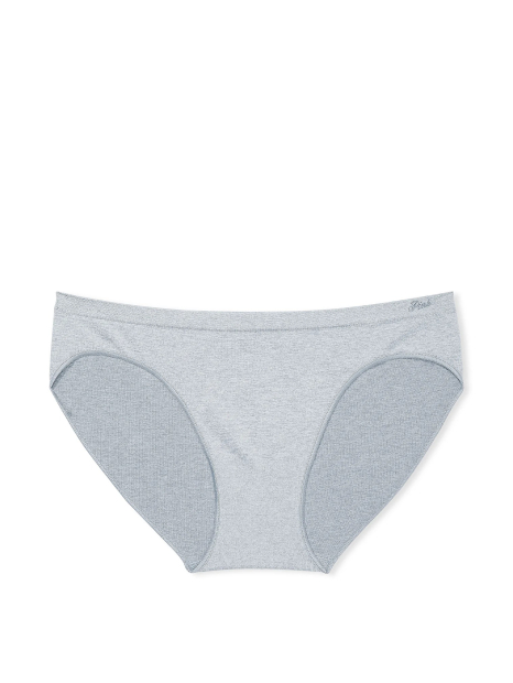 Женские бесшовные трусики бикини Victoria's Secret Pink с логотипом 1159853532 (Серый XL)