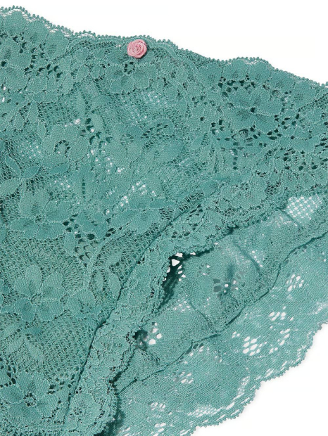 Кружевные трусики бикини Victoria's Secret 1159853639 (Бирюзовый L)