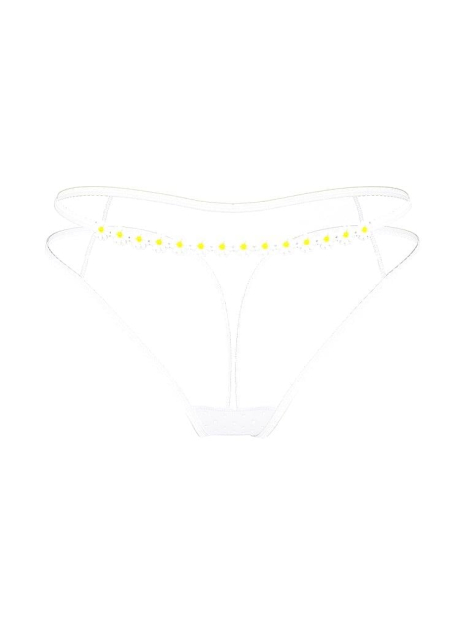 Женские трусики тонг Victoria's Secret Pink 1159854233 (Белый XS)