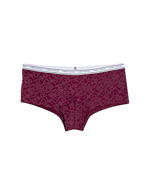 Жіночі бавовняні трусики Tommy Hilfiger шортики 1159855386 (Бордовий L)