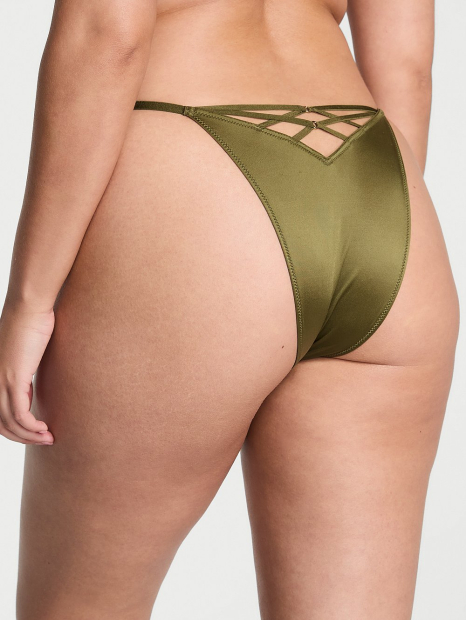 Женские трусики бразильяны Victoria's Secret 1159856198 (Зеленый M)