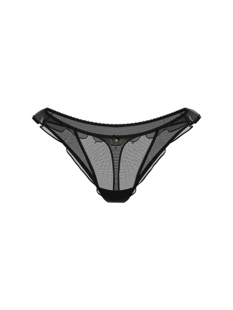 Женские трусики тонг Victoria's Secret с колокольчиками 1159856319 (Черный L)