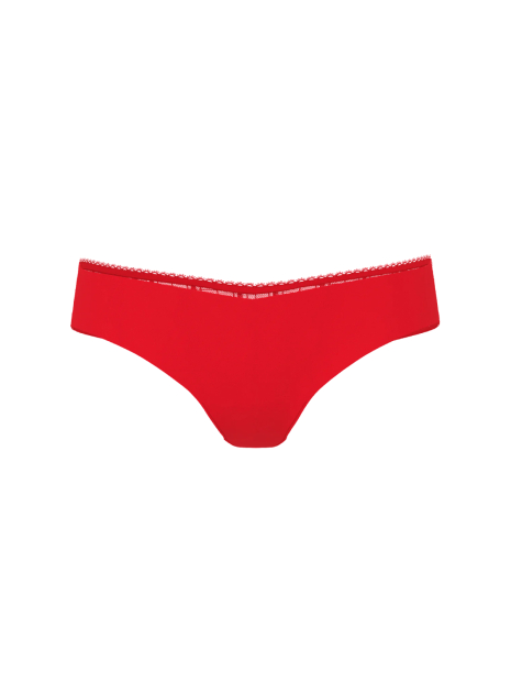 Женские трусики тонг Victoria's Secret с сеточкой 1159857140 (Красный S)