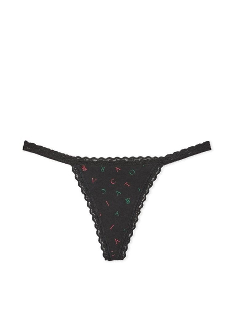 Трусики стринги Victoria's Secret 1159857626 (Черный XL)