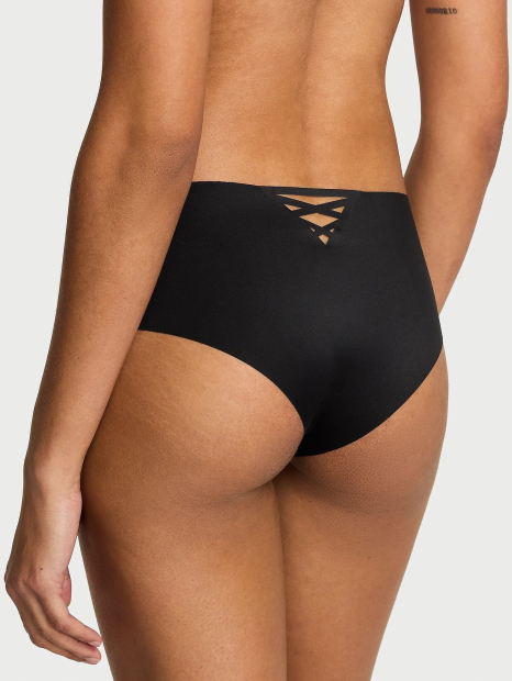 Безшовні трусики чіки Victoria's Secret 1159857841 (Чорний L)