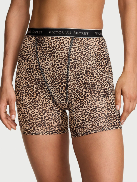 Трусики шортики-брифи Victoria's Secret боксери подовжені 1159857855 (Леопардовий M)