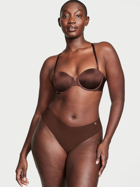 Трусики безшовні тонг Victoria's Secret 1159858060 (Коричневий XXL)