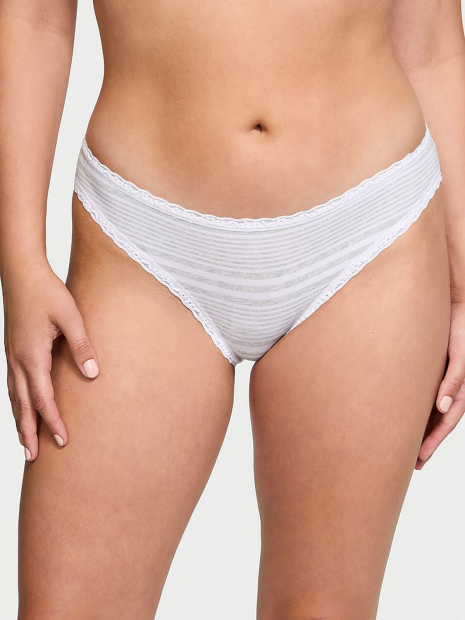 Жіночі трусики бікіні Victoria's Secret з принтом 1159858193 (Сірий XL)