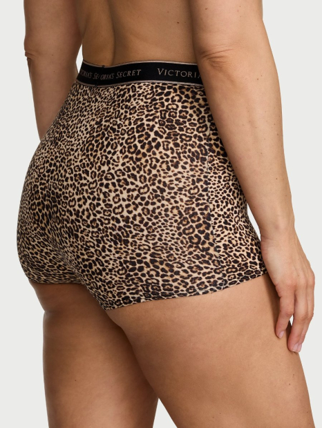 Высокие трусики шортики Victoria's Secret с принтом 1159858255 (Леопардовый S)
