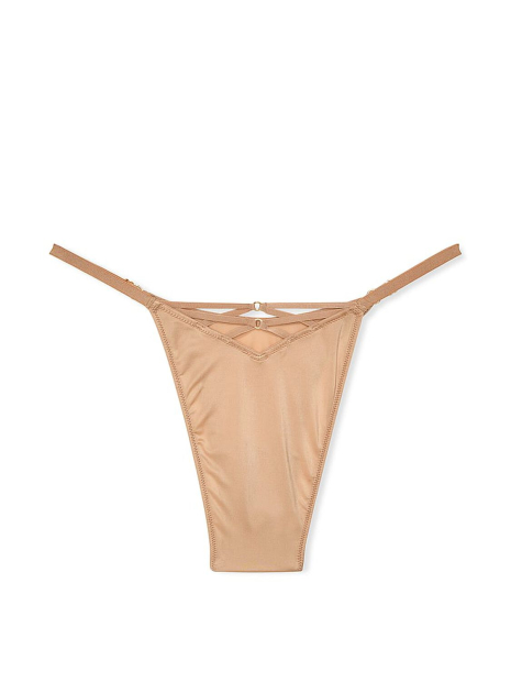 Жіночі трусики бразилії Victoria's Secret 1159858690 (Бежевий L)