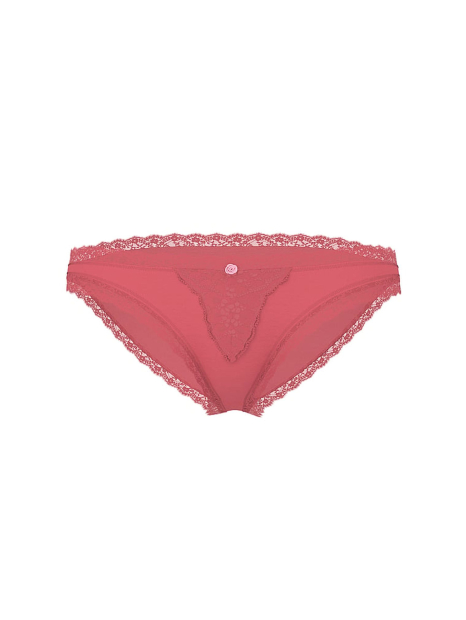 Трусики бикини Victoria's Secret с кружевом 1159859764 (Розовый S)