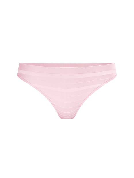 Трусики тонг Victoria's Secret  в полоску 1159860064 (Розовый L)