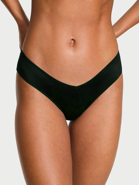 Гладкі трусики чики Victoria's Secret з бантом ззаду 1159860081 (Зелений XL)