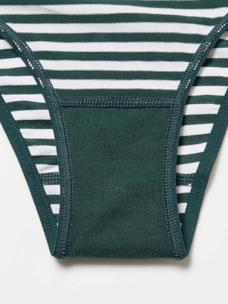 Жіночі трусики Uniqlo брифи з принтом 1159860403 (Зелений XXL)