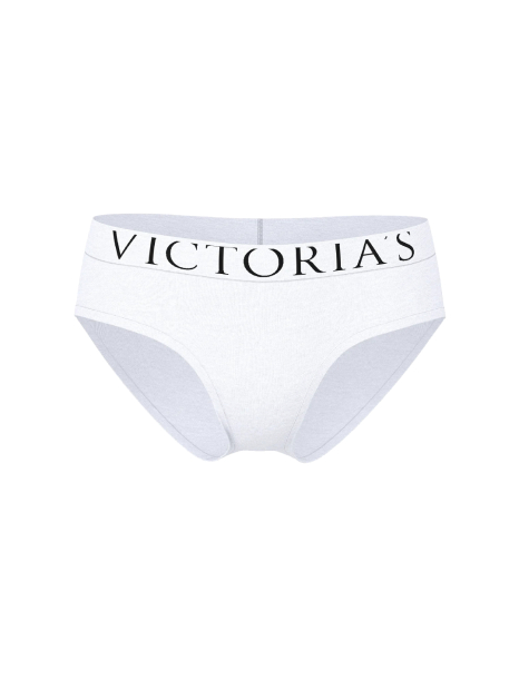 Трусики хипхаггеры Victoria's Secret с логотипом 1159860545 (Белый XS)
