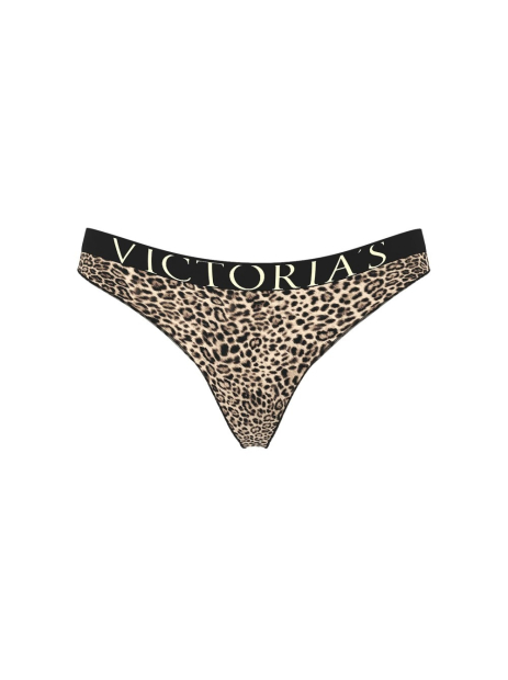 Трусики тонг Victoria's Secret з логотипом 1159860549 (Леопардовий XS)