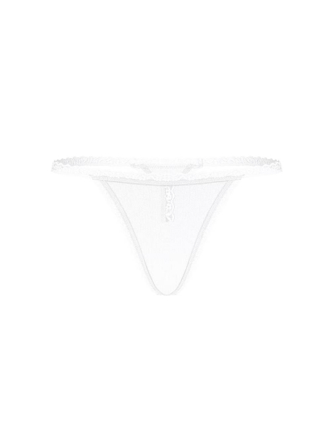 Женские трусики стринги Victoria's Secret с кружевом 1159860653 (Белый XL)