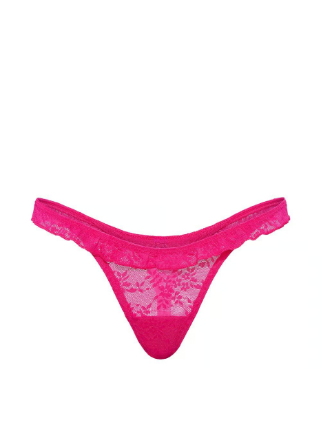 Сітчасті трусики тонг Victoria's Secret Pink 1159860799 (Рожевий S)