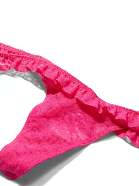 Сітчасті трусики тонг Victoria's Secret Pink 1159860799 (Рожевий S)