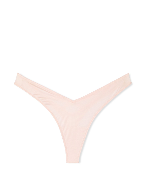 Гладкі трусики тонг Victoria's Secret з ремінцями 1159860801 (Рожевий L)