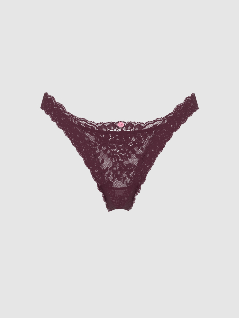 Кружевные трусики бразильяны Victoria's Secret 1159864018 (Фиолетовый XS)