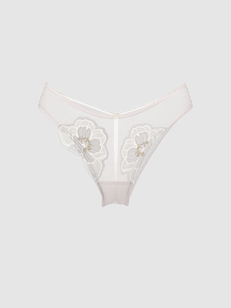 Жіночі напівпрозорі трусики бразиліана Victoria's Secret 1159860833 (Білий L)