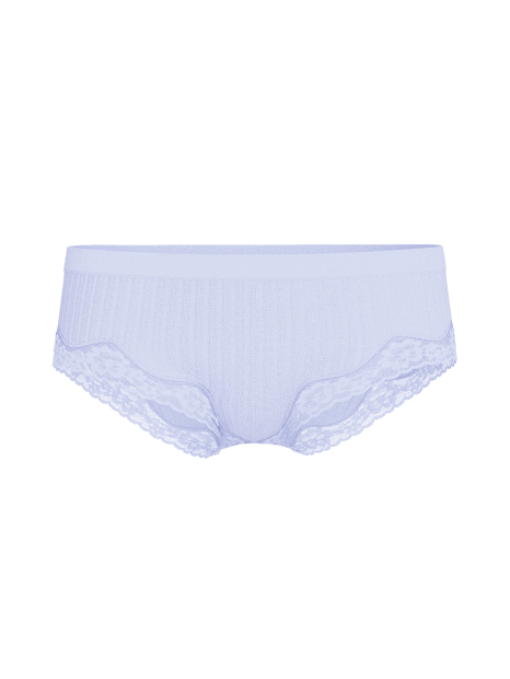 Женские трусики хипхаггеры Victoria's Secret с кружевом 1159860928 (Голубой S)