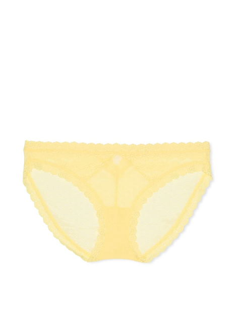 Мереживні трусики бікіні Victoria's Secret 1159860950 (Жовтий L)