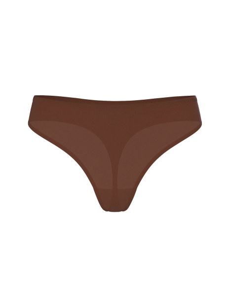 Гладкі трусики тонг Flex Victoria's Secret з логотипом 1159860967 (Коричневий M)