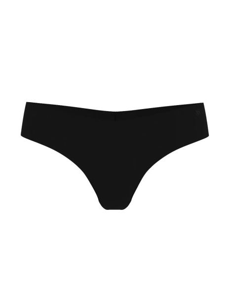 Бесшовные хлопковые трусики тонг Victoria's Secret 1159861152 (Черный XS)