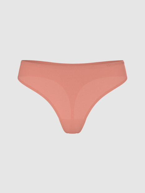 Гладкие трусики тонг Flex Victoria's Secret с логотипом 1159861158 (Розовый M)