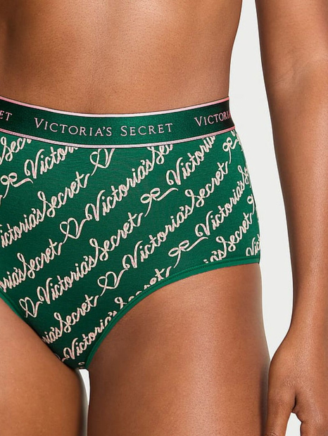 Трусики брифи Victoria's Secret з принтом 1159861229 (Зелений M)