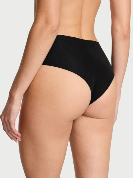 Женские хлопковые бесшовные трусики чики Victoria's Secret 1159861276 (Черный M)