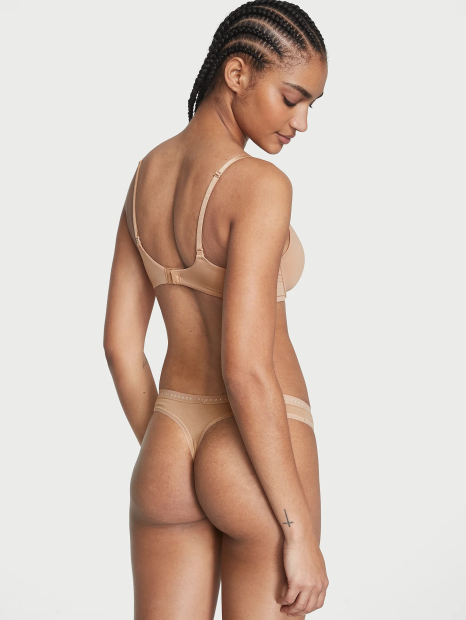 Жіночі трусики Victoria's Secret тонг 1159861282 (Бежевий XXL)
