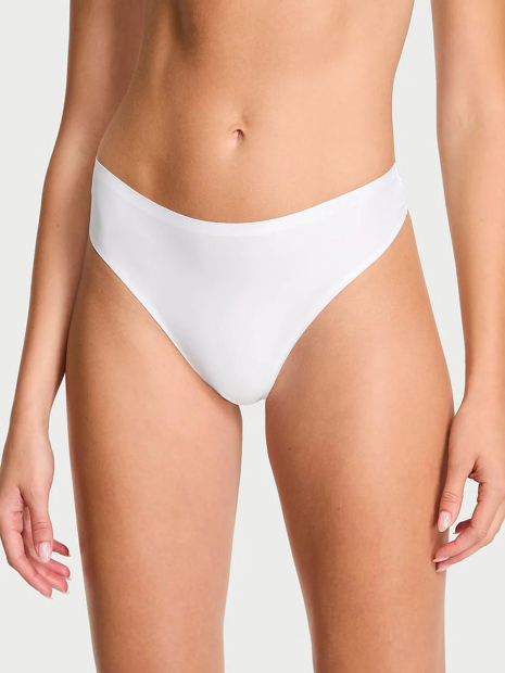 Гладкие трусики тонг Flex Victoria's Secret с логотипом 1159861877 (Белый L)
