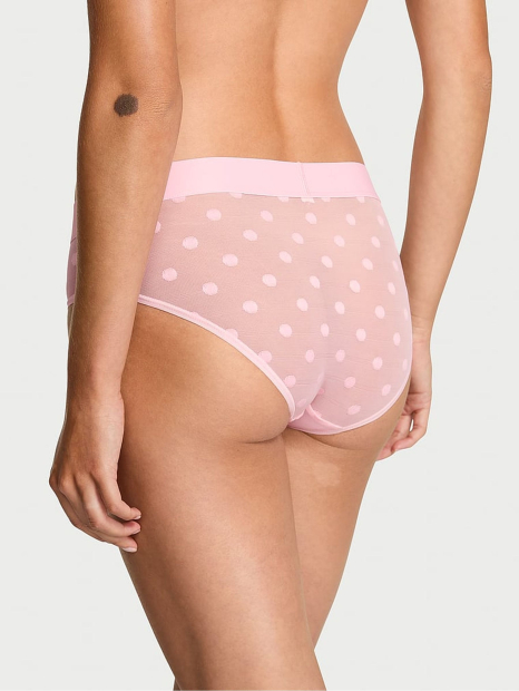 Женские трусики хипхаггеры Victoria's Secret 1159861812 (Розовый XL)
