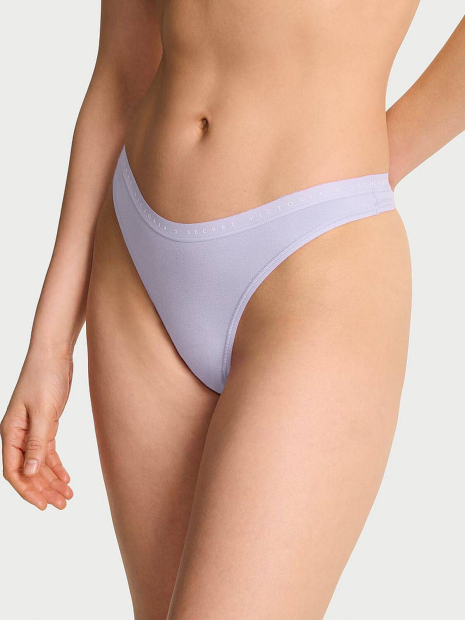Трусики тонг Victoria's Secret з логотипом 1159862238 (бузковий L)