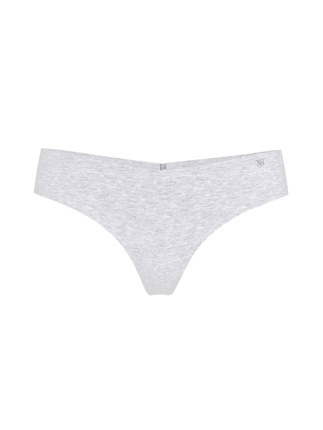 Бесшовные хлопковые трусики тонг Victoria's Secret 1159862307 (Серый S)