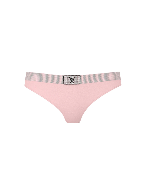 Трусики тонг Victoria's Secret со стразами 1159862700 (Розовый M)