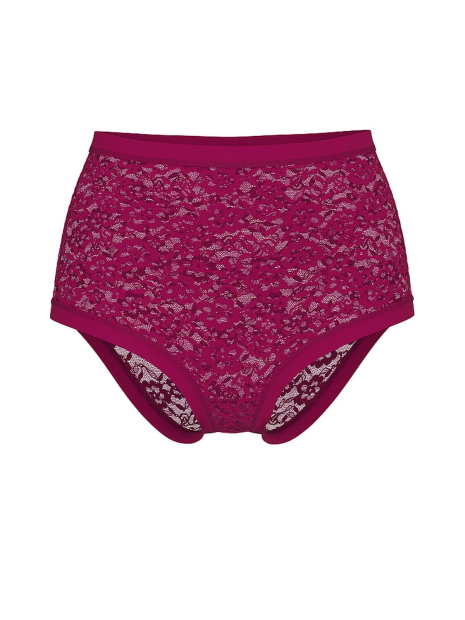 Кружевные трусики Victoria's Secret брифы 1159862711 (Бордовый M)