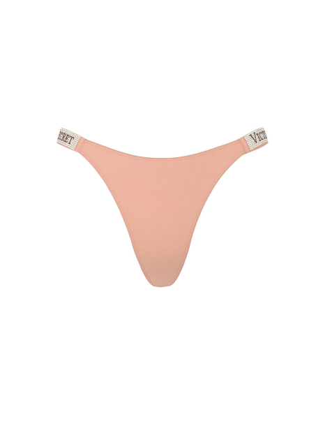 Трусики тонг Victoria's Secret зі стразами 1159862756 (Бежевий M)