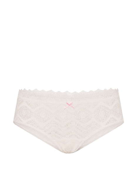 Мереживні трусики чіки Victoria's Secret PINK 1159862795 (Молочний M)