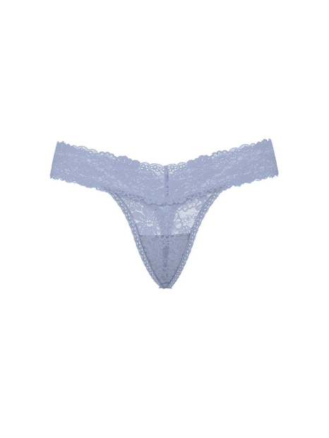 Кружевные трусики тонг Victoria's Secret Pink 1159863240 (Синий XXL)