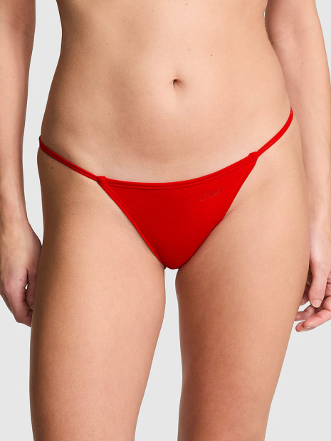 Женские трусики бикини Victoria's Secret Pink 1159863371 (Красный XL)