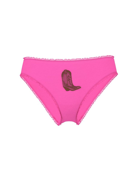 Женские трусики чики Victoria's Secret Pink с оборками 1159863379 (Розовый XS)
