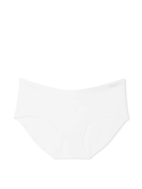 Бесшовные трусики хипхаггеры Victoria's Secret PINK с логотипом 1159863380 (Белый XL)